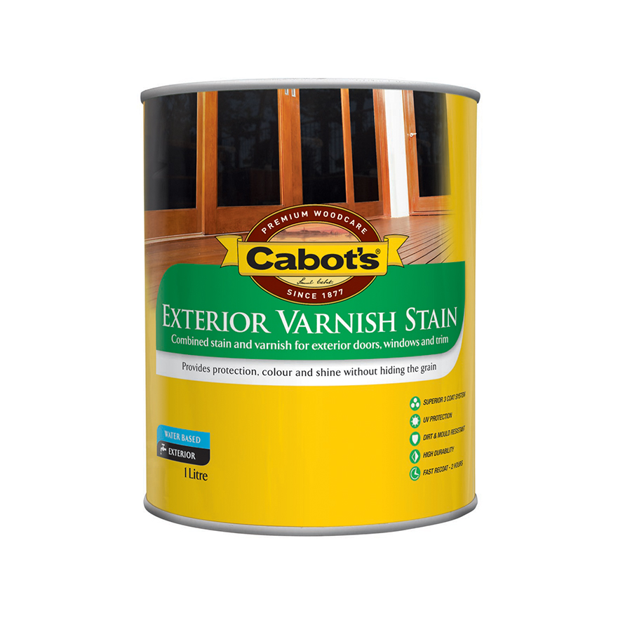 Cabot�s Exterior Varnish Stain Rose Mahogany 1L